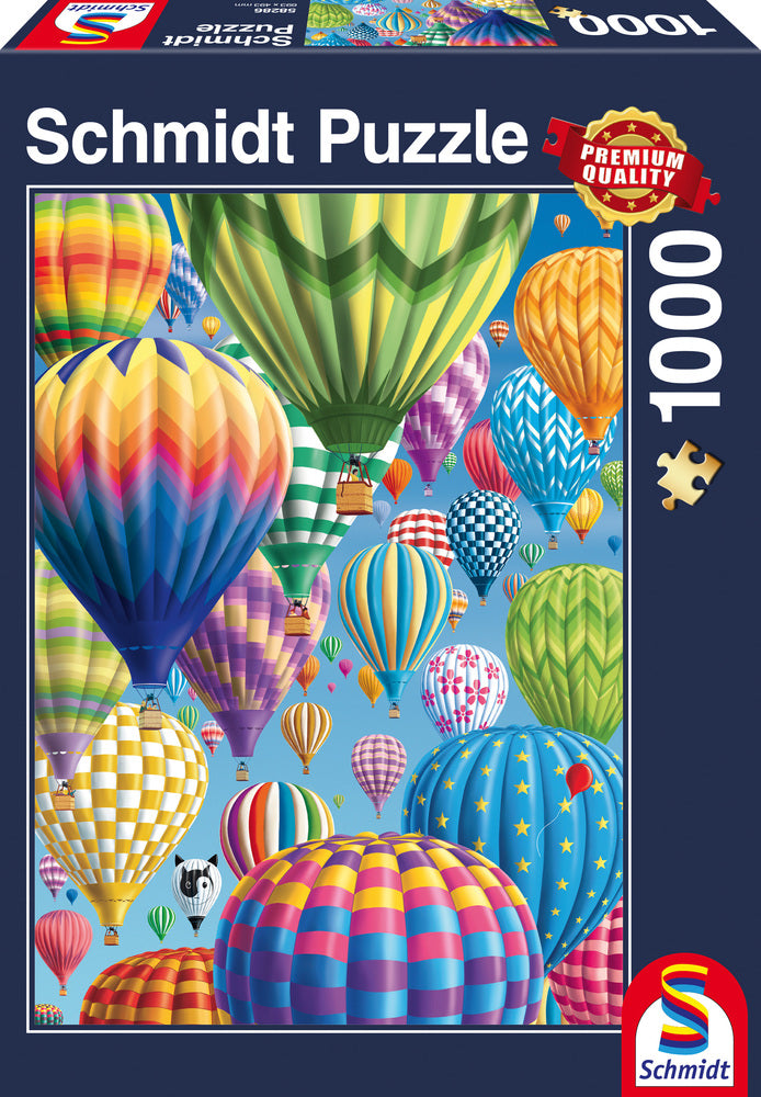 Puslespil Colorful Balloons in the Sky 1000 brikker