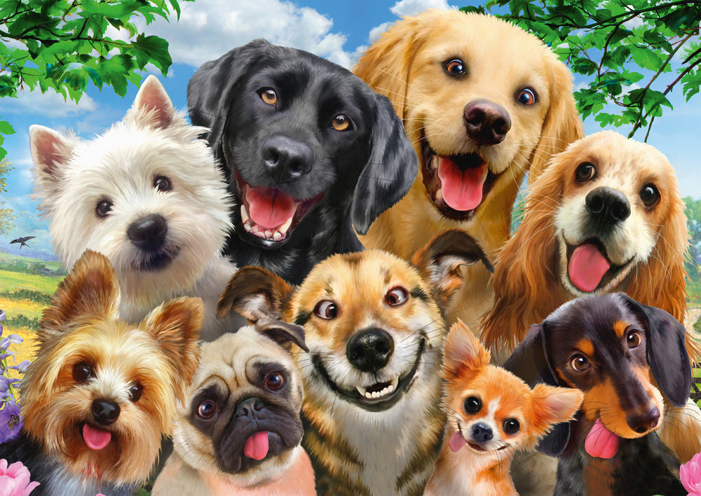 Puslespil Dog Selfie 500 brikker