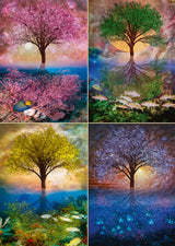 Puslespil Magical tree at the lake 1000 brikker