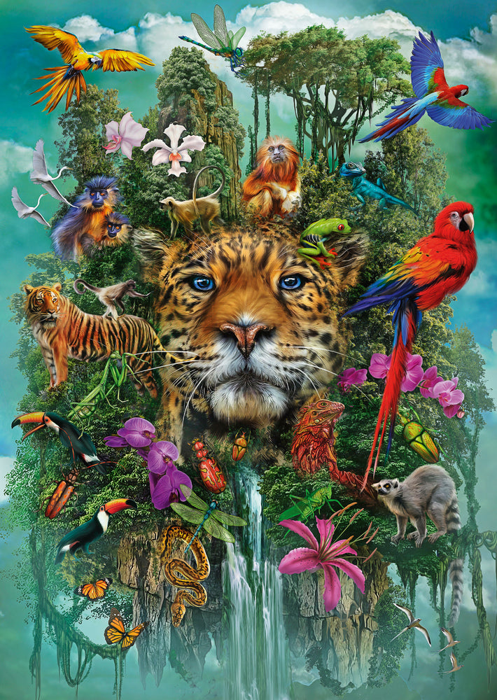 Puslespil King of the jungle 1000 brikker