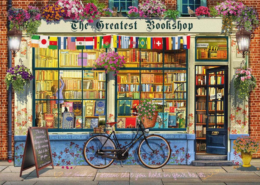 Puslespil Bookstore 1000 brikker