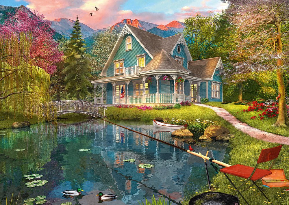 Puslespil Lakeside retirement home 1000 brikker