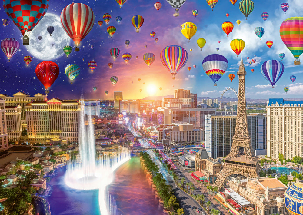 Puslespil Las Vegas Night and Day 1000 brikker