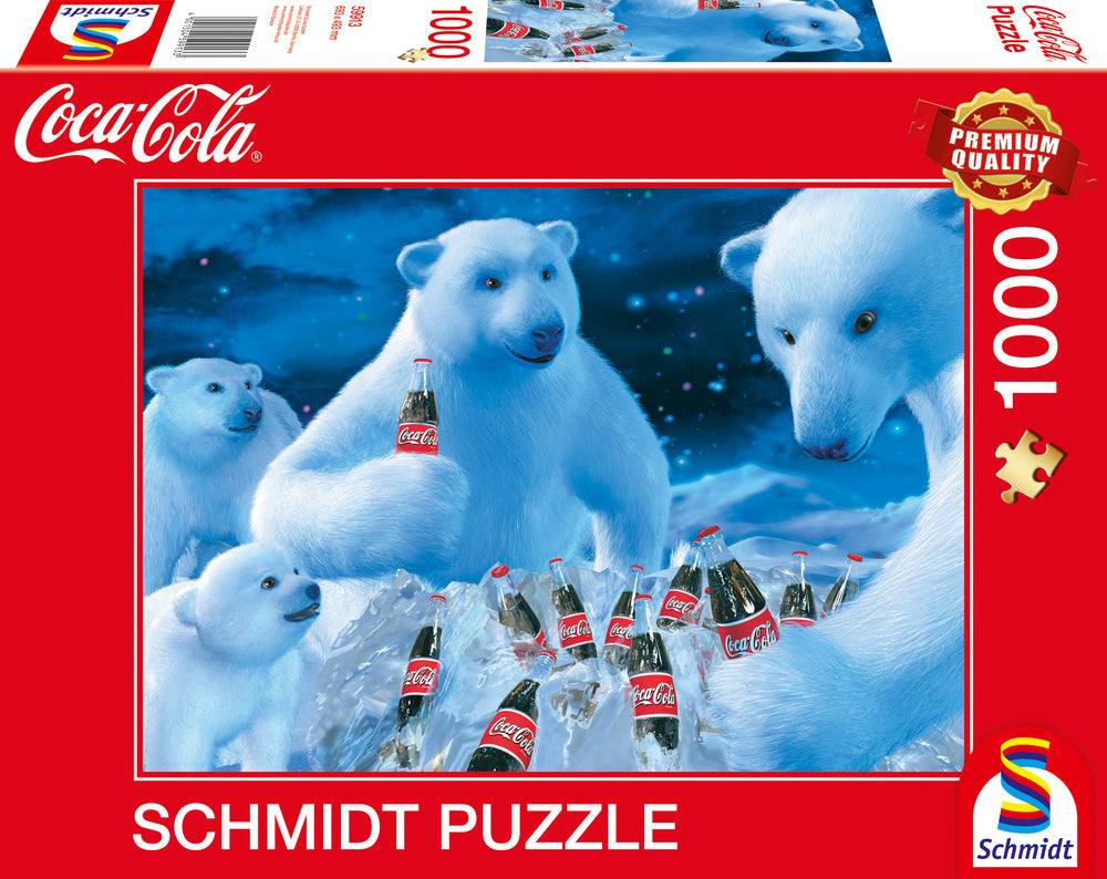 Puslespil Coca Cola Polar bears 1000 brikker