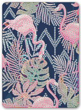 Diamond Art Flamingoer/hawaii blomst 13 x 18 cm
