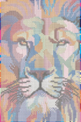 Diamond Art Løve 20 x 30 cm