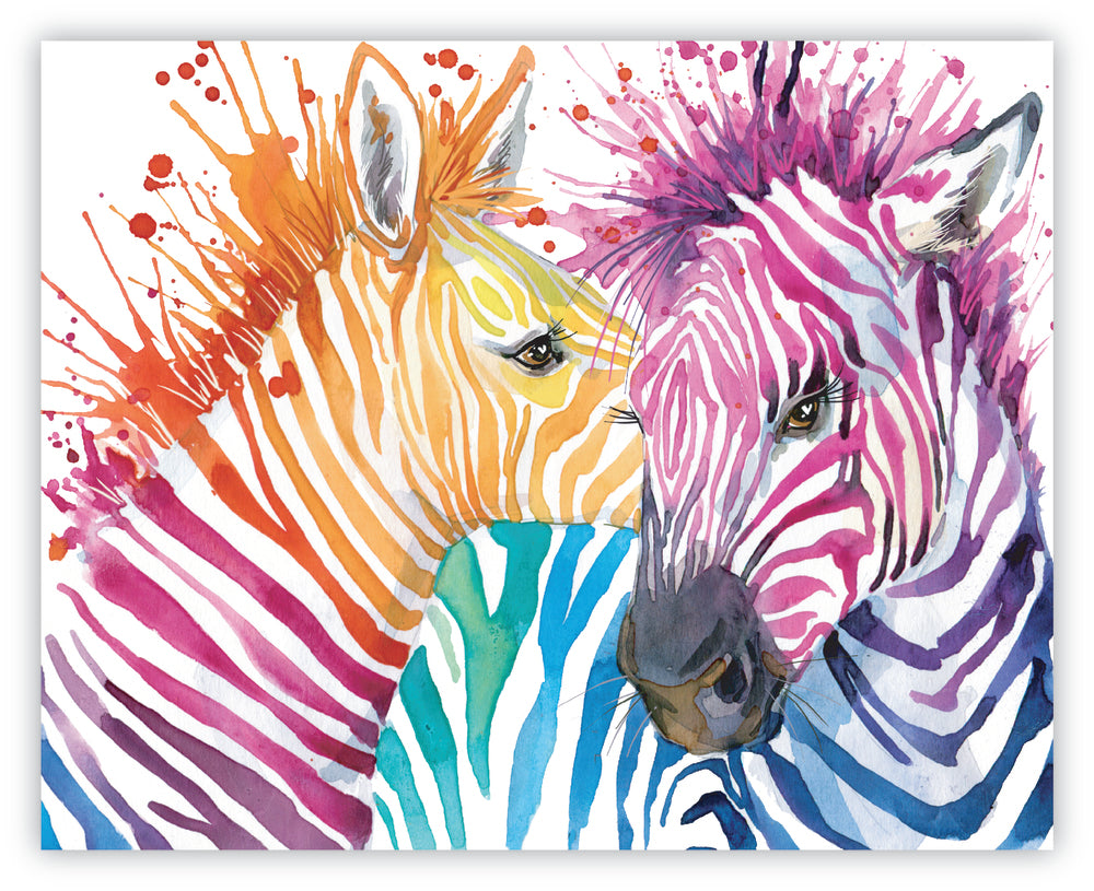 Diamond Art Zebraer Watercolor 40 x 50 cm