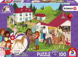 Puslespil Horse Club At the equestrian farm 100 brikker