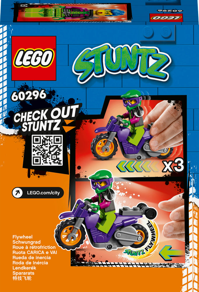 60296 LEGO City Stuntz Wheelie-stuntmotorcykel