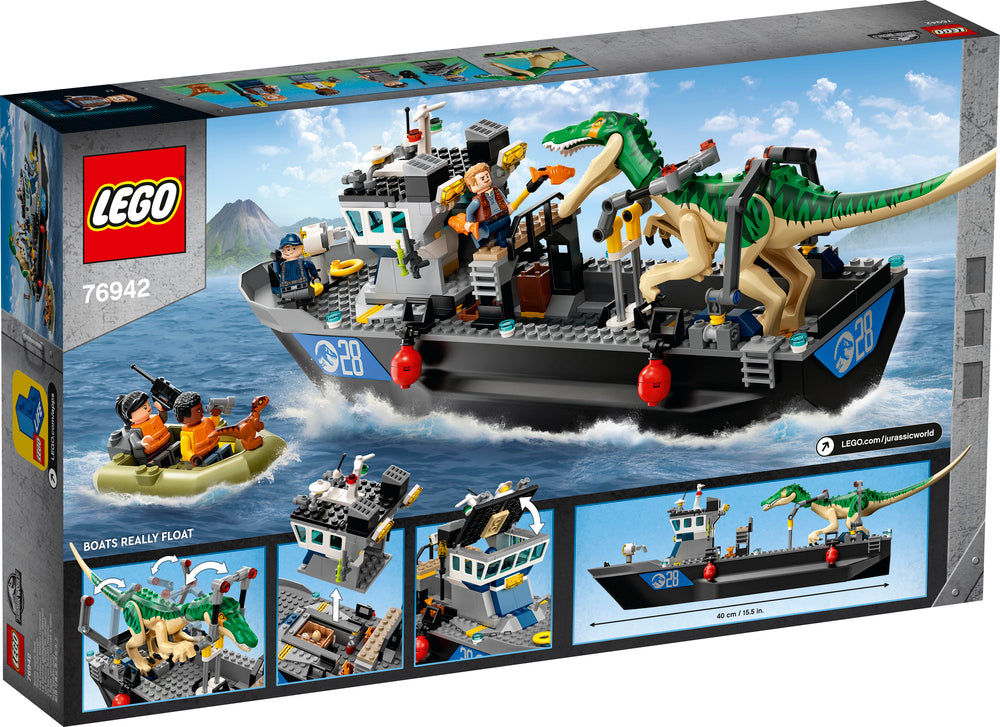 76942 LEGO Jurassic World Baryonyx-dinosaurflugt i båd