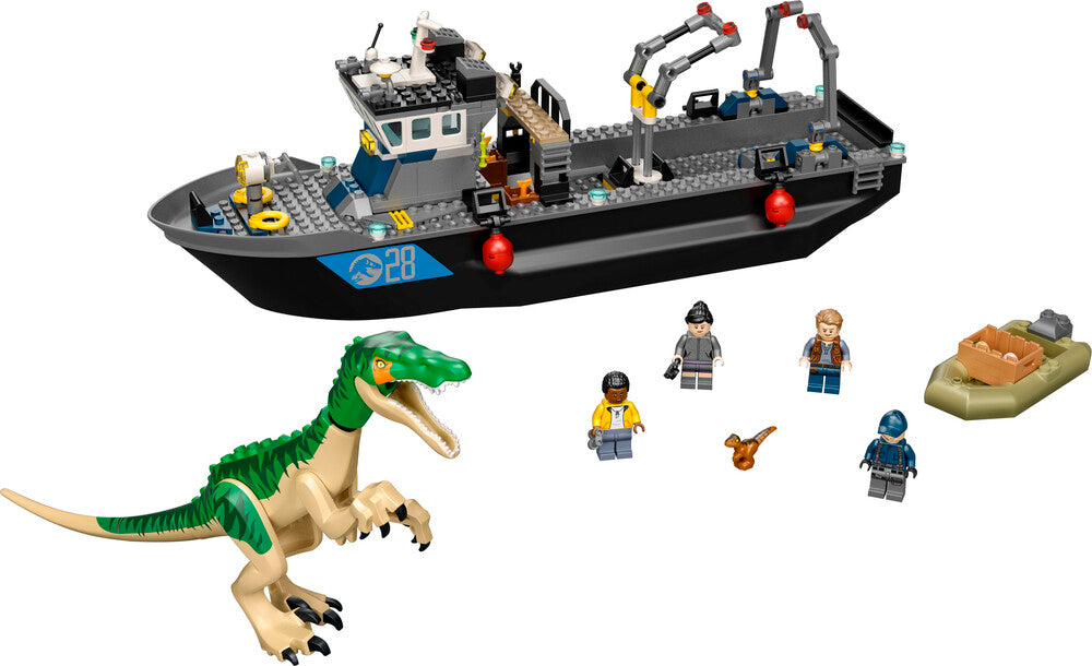 76942 LEGO Jurassic World Baryonyx-dinosaurflugt i båd