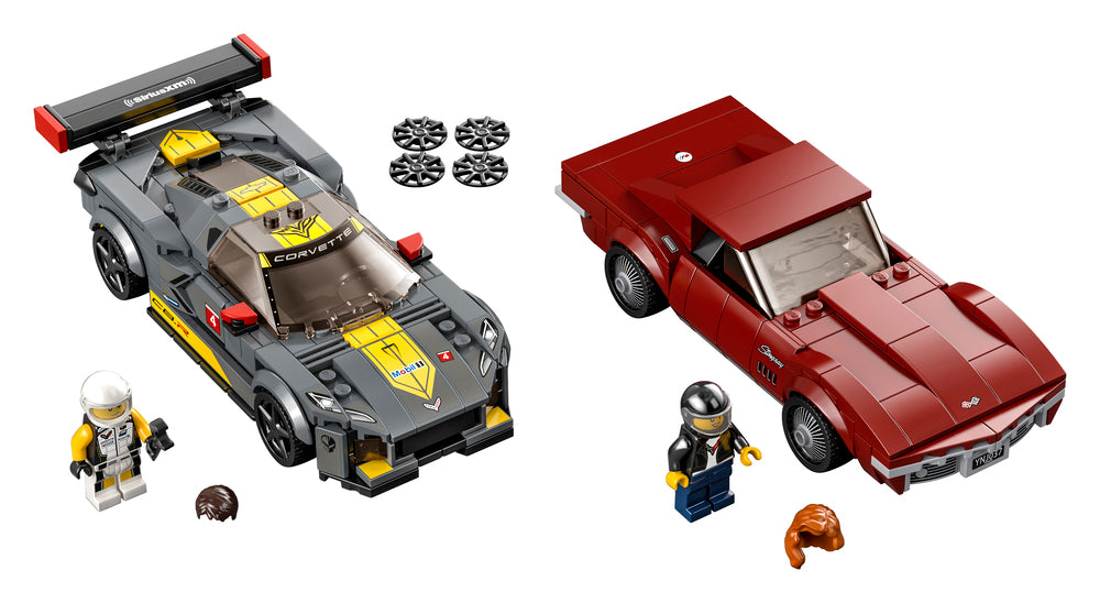 76903 LEGO Speed Champions Chevrolet Corvette C8.R-racerbil og 1968 Chevrolet Corvette