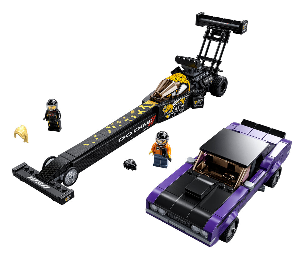 76904 LEGO Speed Champions Mopar Dodge//SRT Top Fuel-dragster og 1970 Dodge Challenger T/A