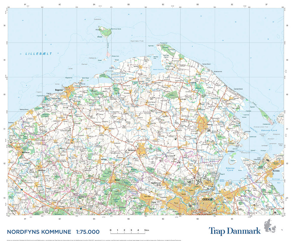Trap Danmark: Falset kort over Nordfyns Kommune
