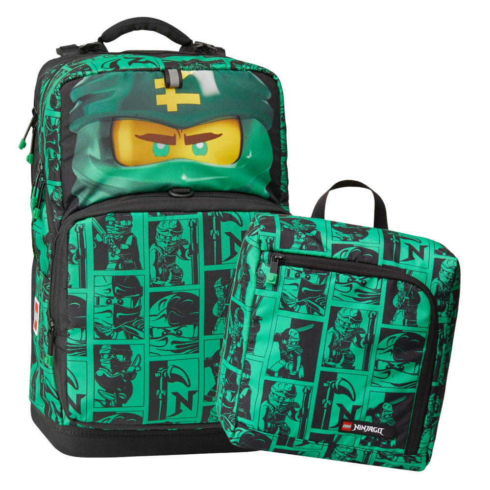 Skoletaske LEGO® Mortensen Maxi Plus Ninjago Grøn 23L