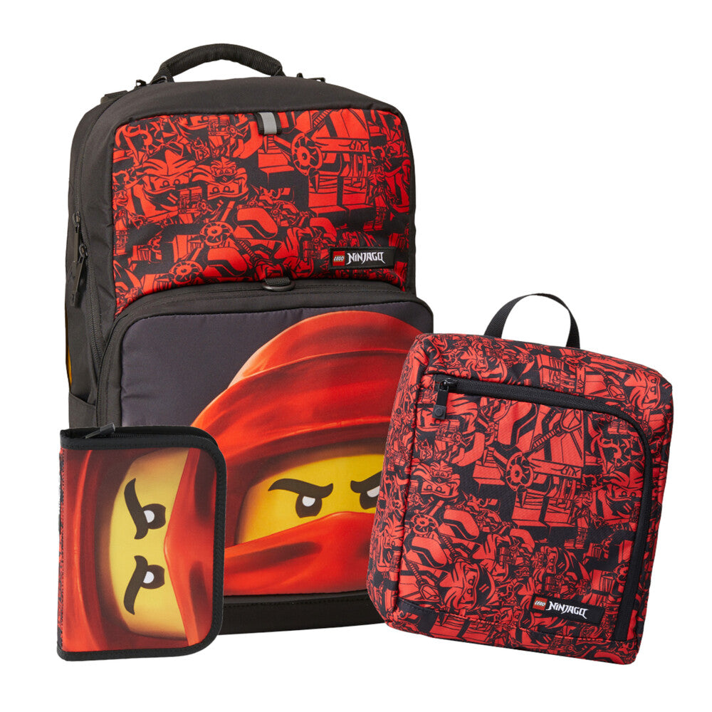 Skoletaske LEGO® Johansen Optimo Plus Ninjago Rød 3 dele 20L