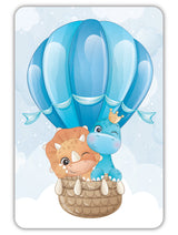 Diamond Art søde dyr i luftballon 10 x 15 cm