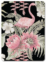 Diamond Art flamingo m/blomst 13 x 18 cm
