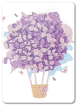 Diamond Art luftballon lilla hortensia 13 x 18 cm