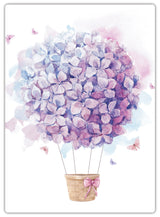 Diamond Art luftballon lilla hortensia 13 x 18 cm