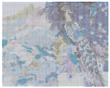 Diamond Art påfugl/bjerg lilla nuancer 40 x 50 cm