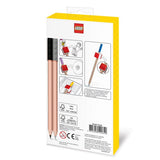 LEGO stationery 12 farveblyanter med 2 LEGO-klods toppe