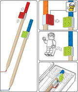 LEGO stationery 12 farveblyanter med 2 LEGO-klods toppe