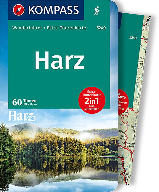 Harz: Wanderführer mit Extra-Tourenkarte
