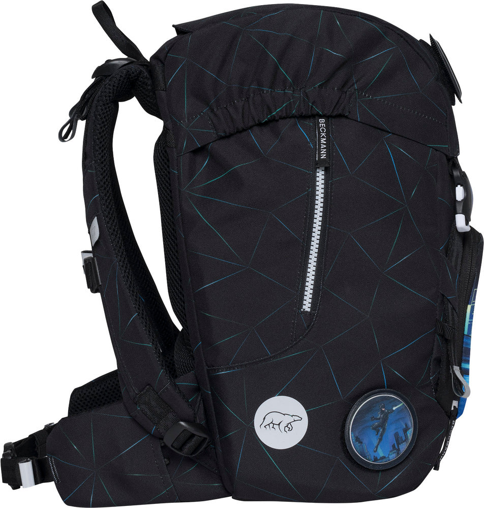 Skoletaske Beckmann classic night rider 22 liter