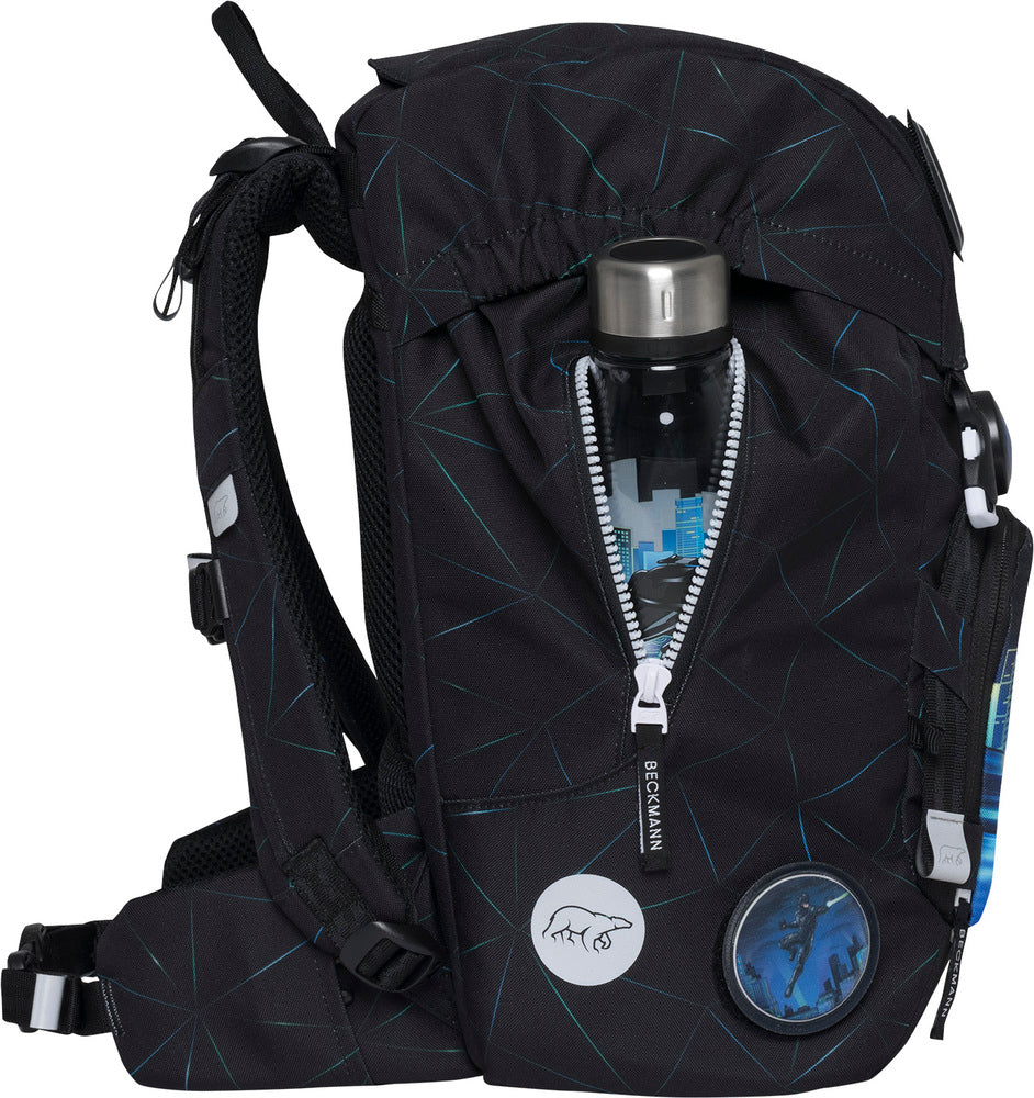 Skoletaske Beckmann classic night rider 22 liter