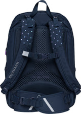 Skoletaske Beckmann mellemtrin sport jr Blue hearts 30 liter