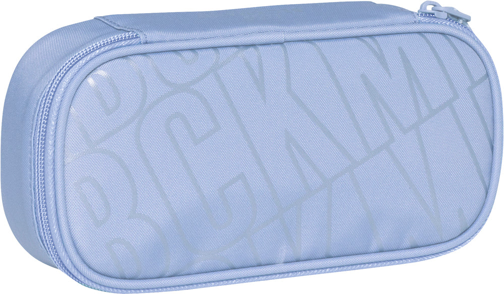Penalhus Beckmann ovalt sport junior blue metallic u/indhold