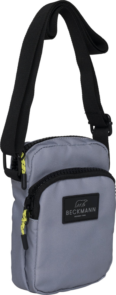 Skuldertaske Beckmann crossbody grey m/justerbar rem