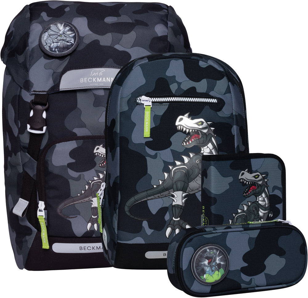 Skoletaske sæt Beckmann classic maxi camo rex 28 liter