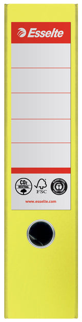 Brevordner Esselte No1 pap CO² neutral A4 75 mm ryg Gul