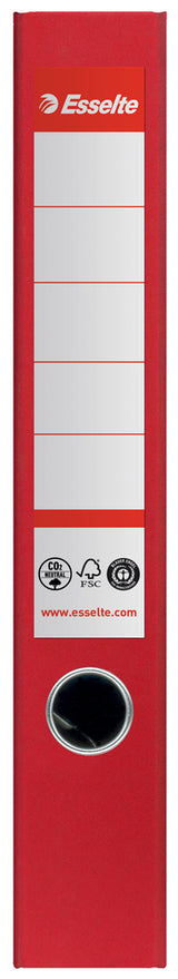 Brevordner Esselte No1 pap CO² neutral A4 50 mm ryg Rød