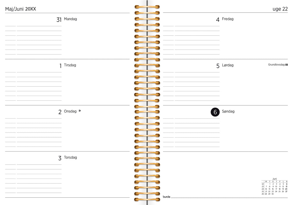 Mayland 22/23 A5 organizer/notes