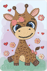 Diamond Art Giraf 10 x 15 cm