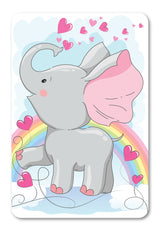 Diamond Art Elefant regnbue 10 x 15 cm