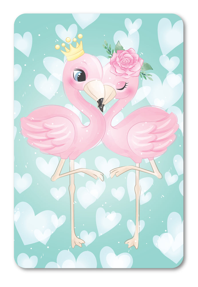Diamond Art Flamingo par krone/blomst 10 x 15 cm
