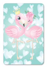 Diamond Art Flamingo par krone/blomst 10 x 15 cm