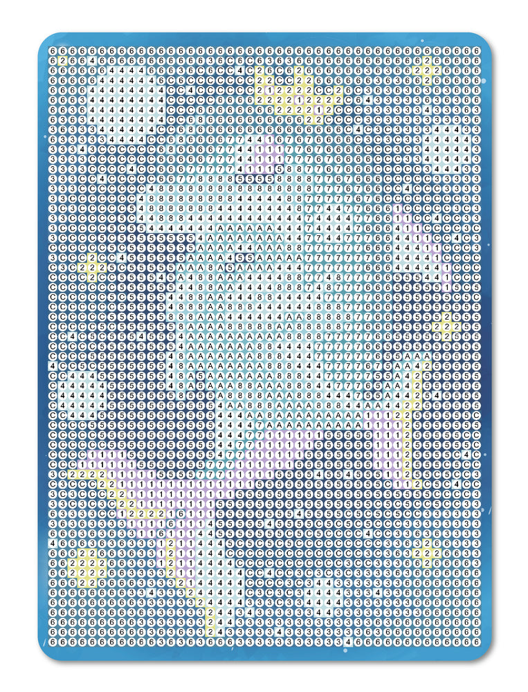 Diamond Art Delfiner krone/baby 13 x 18 cm