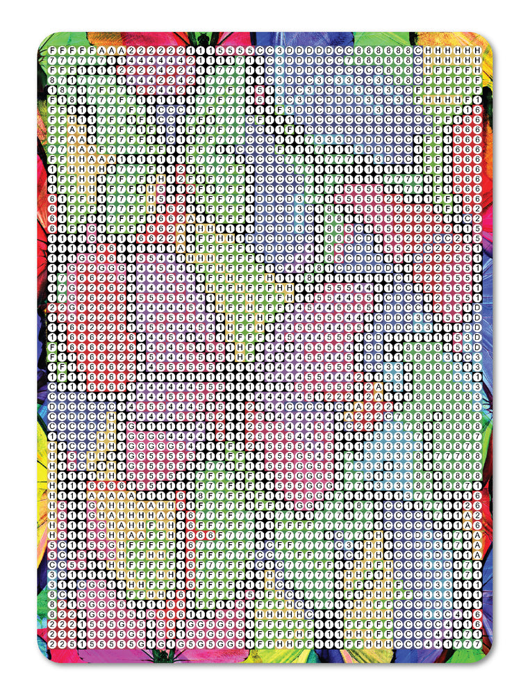 Diamond Art Sommerfugle farverige 13 x 18 cm
