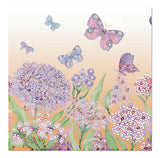 Diamond Art MIX Blomster m/sommerfugle lærred 40 x 40 cm