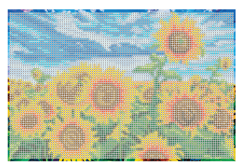 Diamond Art Solsikkemark lærred 20 x 30 cm