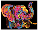 Diamond Art elefant Grafisk lærred 40 x 50 cm