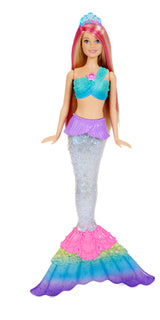 Barbie havfruedukke med lys