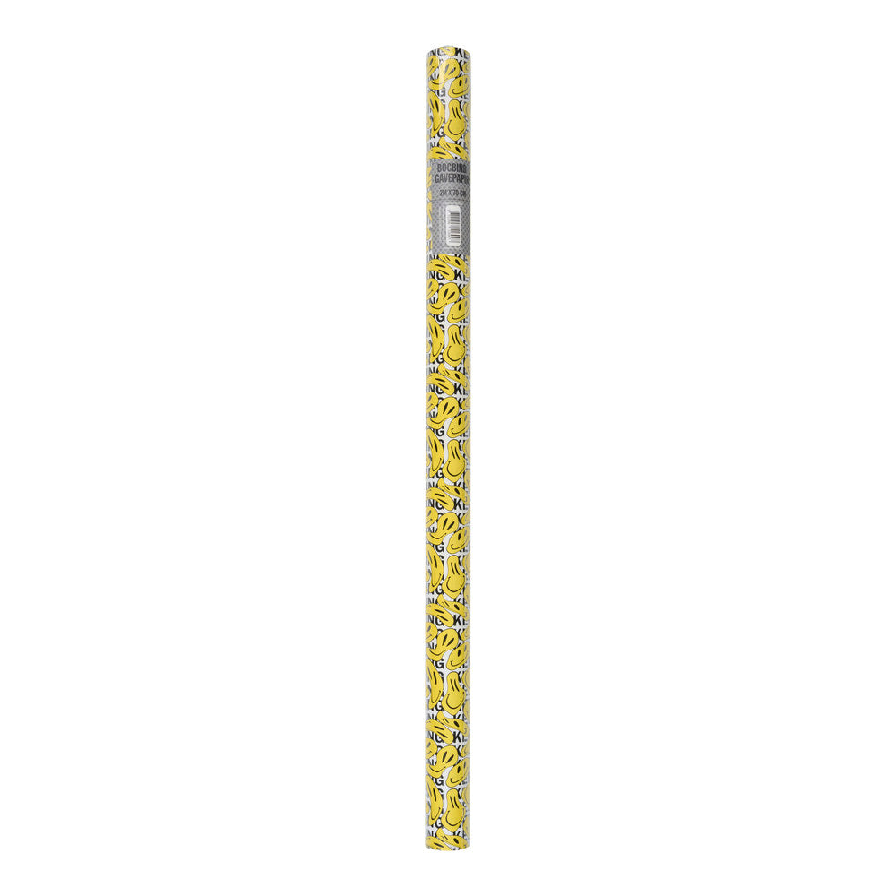 Bogbind/gavepapir smiley 70cmx2m 80 g