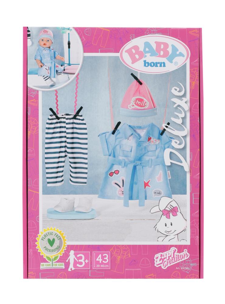 BABY Born Deluxe Jeanskjole 43 cm