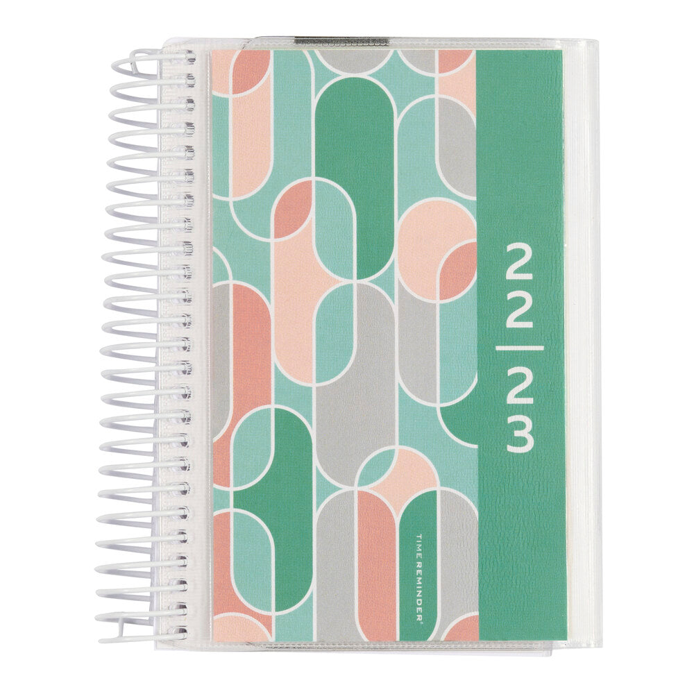 Studiekalender 2022/23 mini 2 i 1 dag m/klap. Medfølger bogmærke og stickers.